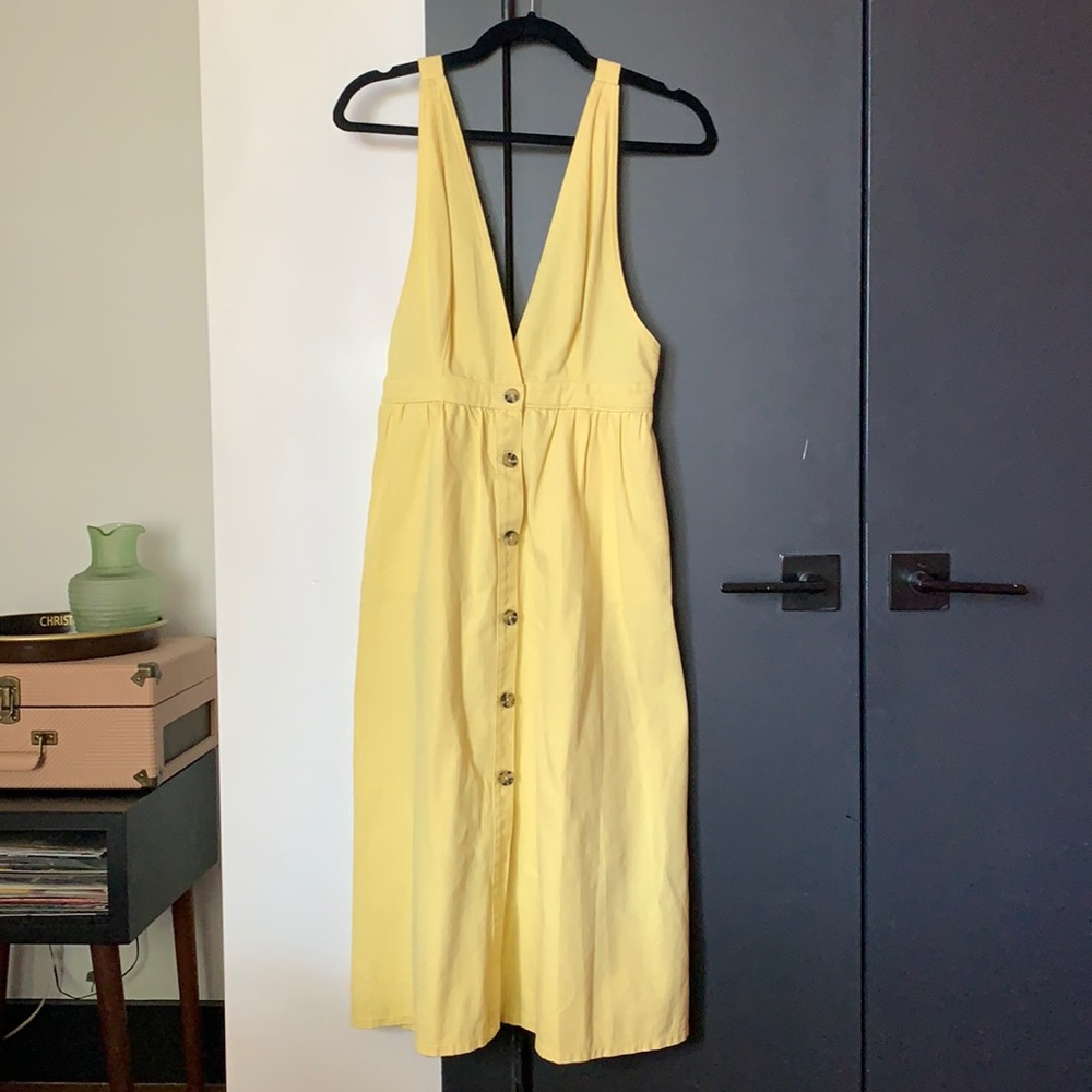 Urban Outfitters Yellow Jean Dress